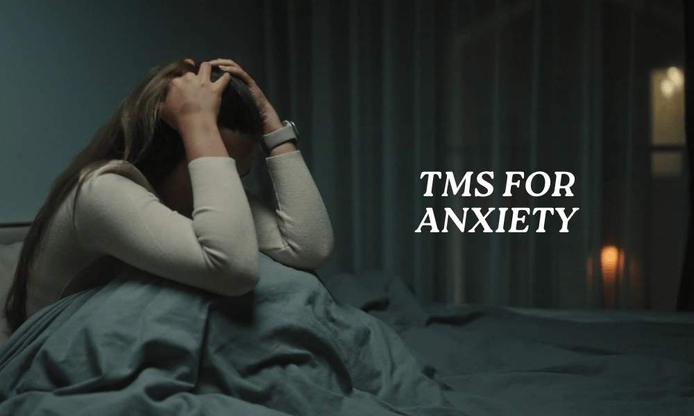 TMS therapy for anxiety targeting the dorsolateral prefrontal cortex (DLPFC) at Mindful Health Texas clinic