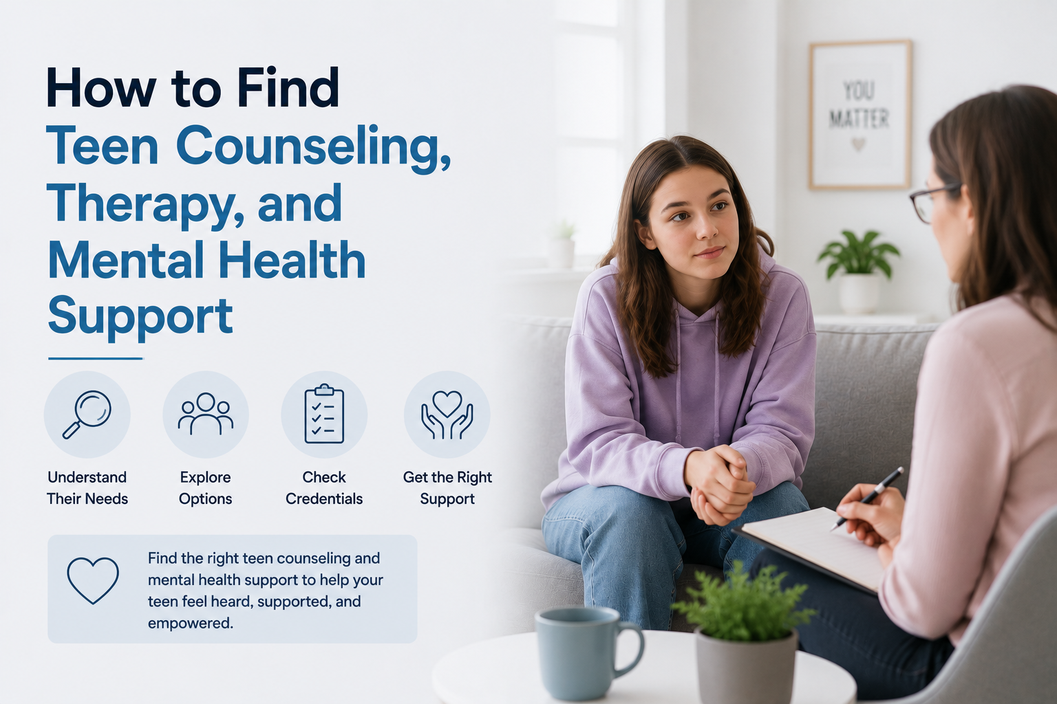 How to Find Teen Counseling, Therapy, and Mental Health Support